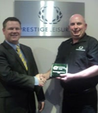 Recycling Stars Paul Clements (Shanks) and Gary Craig Prestige Leisure UK Ltd